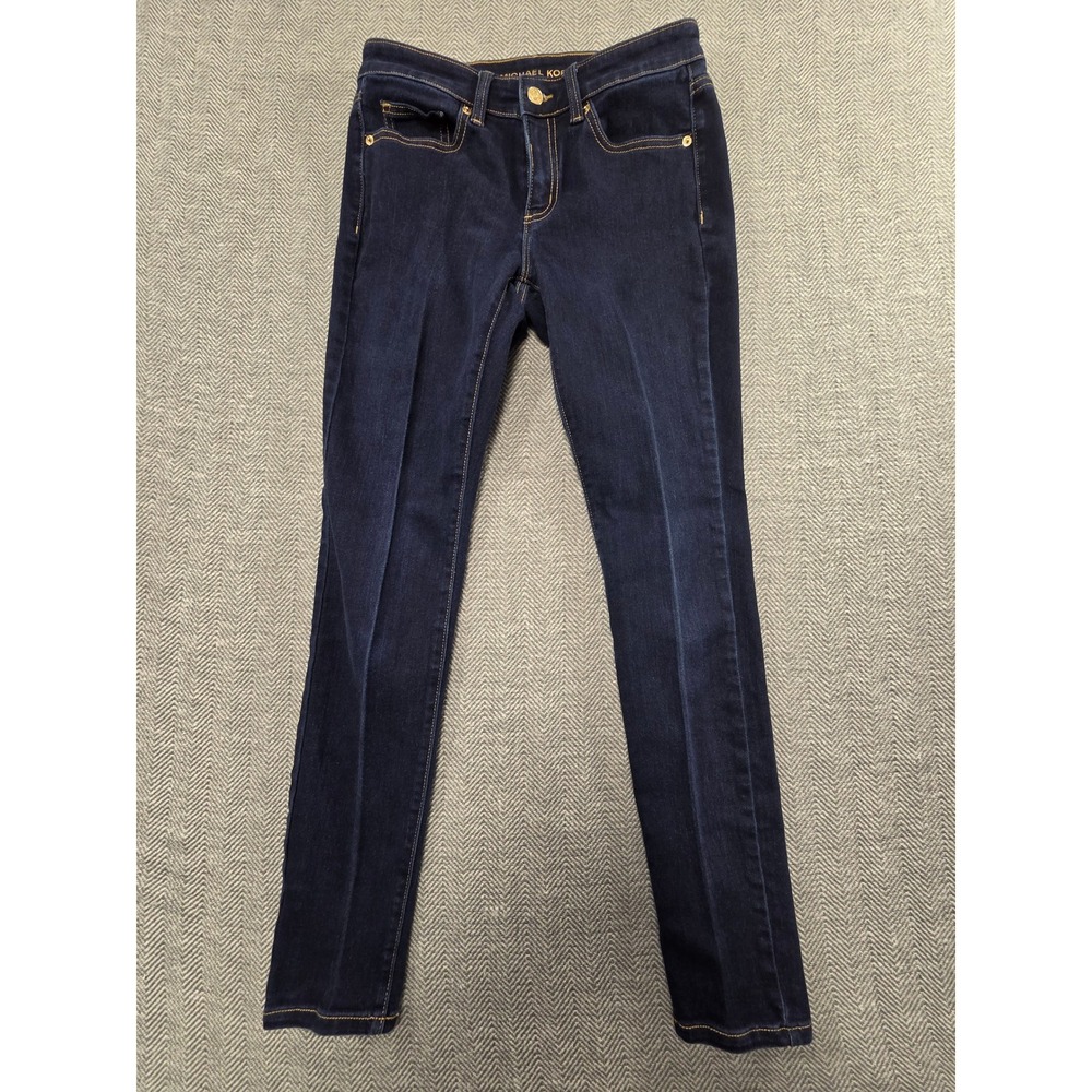 Michael Kors Womens Dark Wash Skinny Jeans Size 2‎